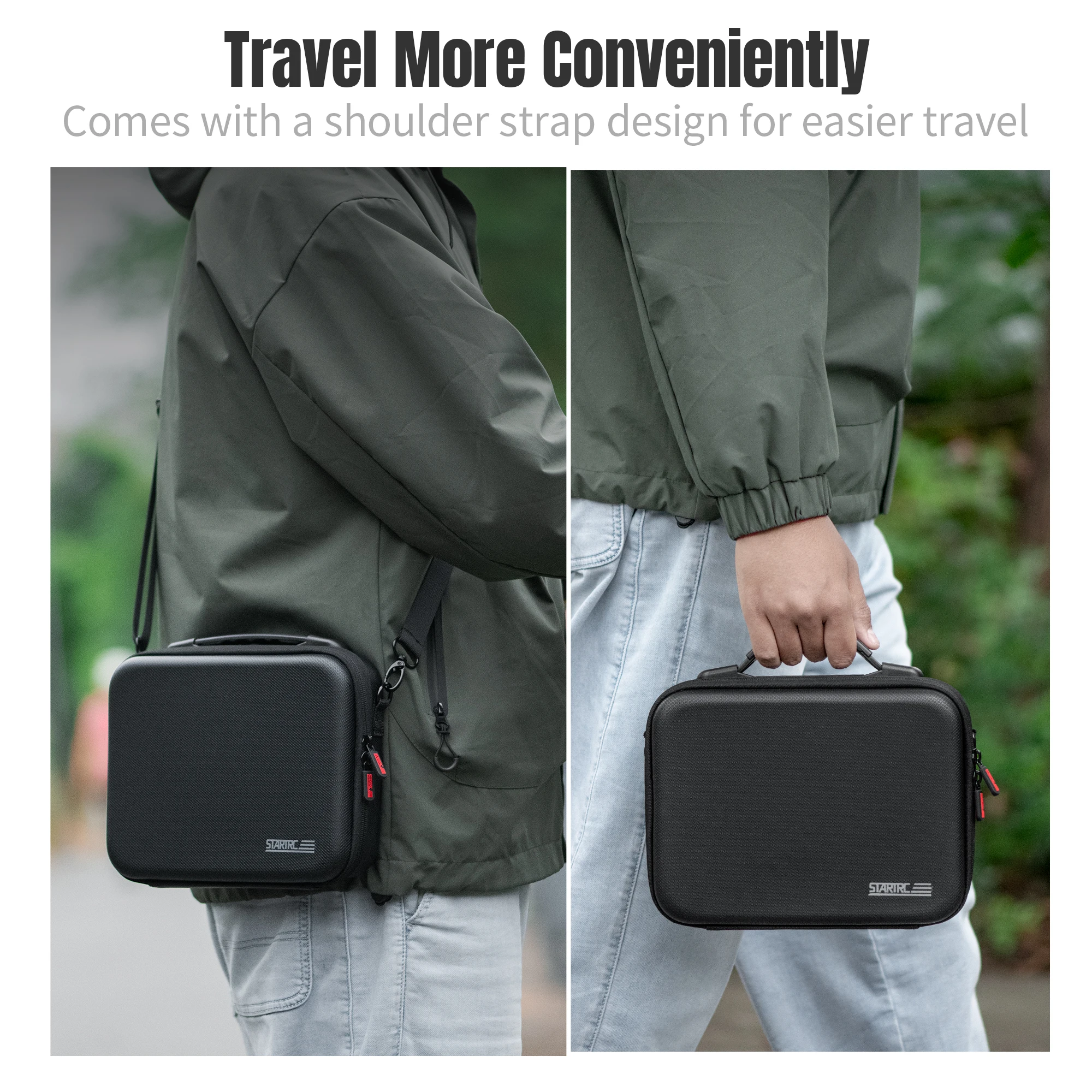 STARTRC Shoulder Bag Case for DJI Osmo Action 6 Waterproof PU Case Large Space Storage For DJI Action 6 Camera Accessories - view 4