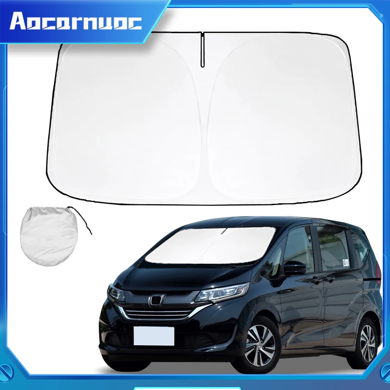 

For Honda Freed 2008- 2023 Car Window Sunshade Cover Sun Shade Windshield Visor Protector Windscreen Folding Auto UV Protection