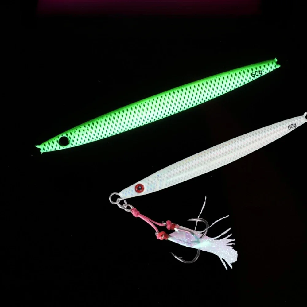 Jig metálico brillante de caída rápida para pesca vertical en mar - imagen 3