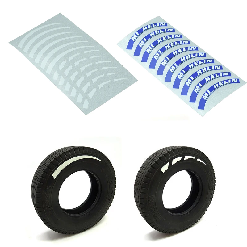 

20 шт. наклейка на шину для 1/14 Tamiya RC грузовик автомобиль Scania Benz Arocs MAN Volvo шина