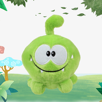 20cm Kawaii om nom Frog Plush Toy Cut the Rope Soft Rubber Figure Classic Game Toys Lovely Gift Doll for kids