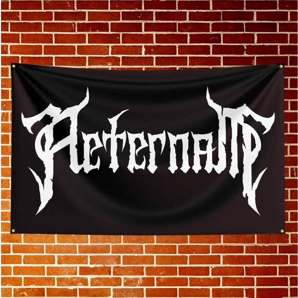 Aeternam Music Flag Banner For Fan Cave Watch Party Tailgate Gathering Indoor Outdoor Backyard Home Festival Ornament Supply