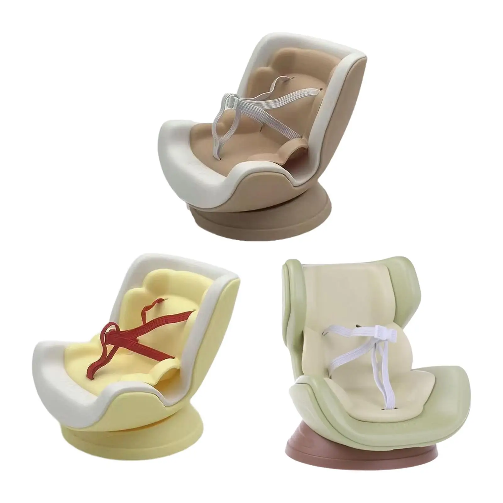 حامل مقعد السيارة للدمى، ديكور داخلي للسيارة، للعرض على سطح المكتب