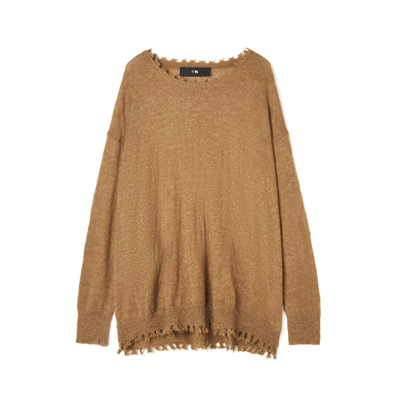 

Ele Long Sve Women's Sweater Comfortable Overhead Knit High-End GO Series Simple Design Winter Faion Ladies' Top