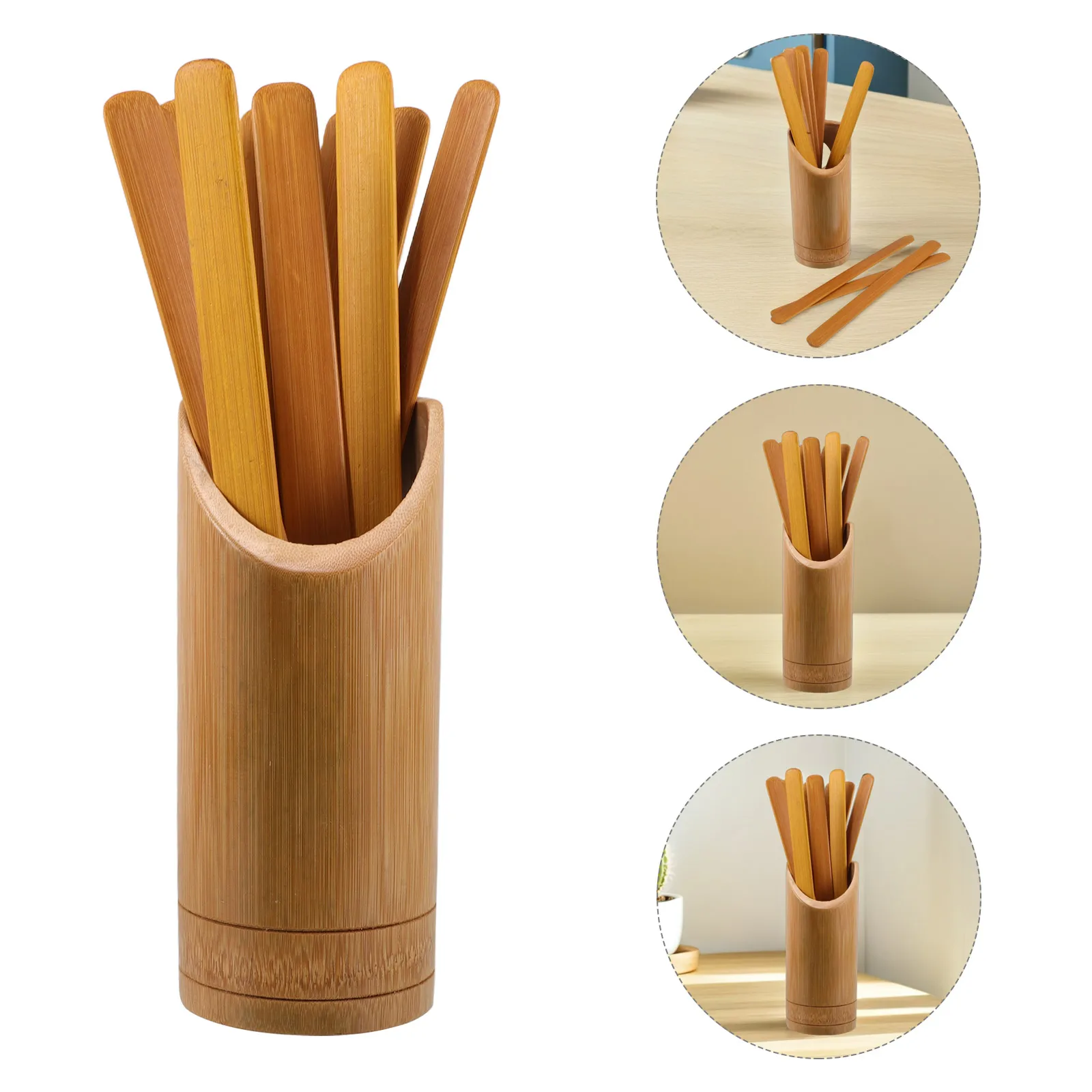 Bamboo Stick Asian Divination Sticks Pick Dispenser Bucket Chinese Luck Fortune Props