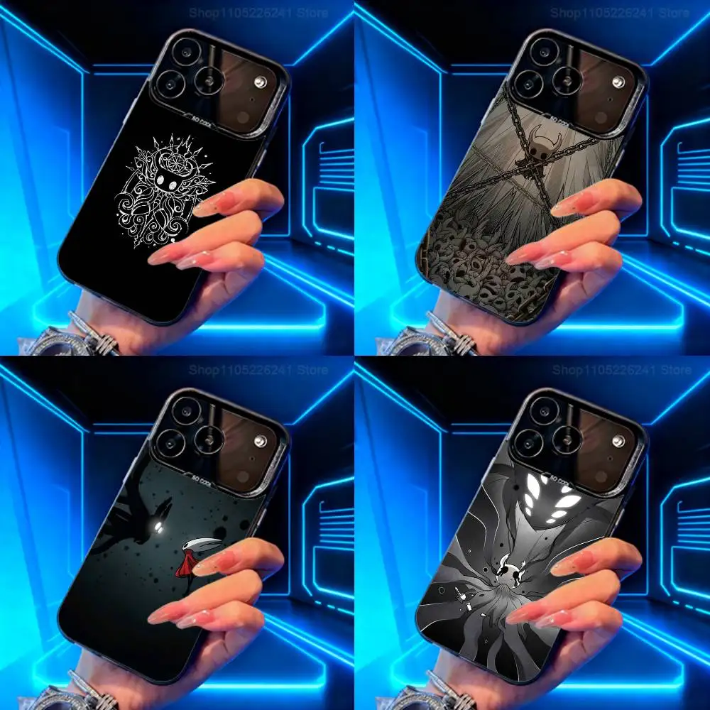 هاتف ألعاب H-Holows K-Knight الرائع لهاتف iPhone 14,17,13,12,11,16,15, Mini, Pro, SE, XS, MAX, غطاء سيليكون أسود غير لامع