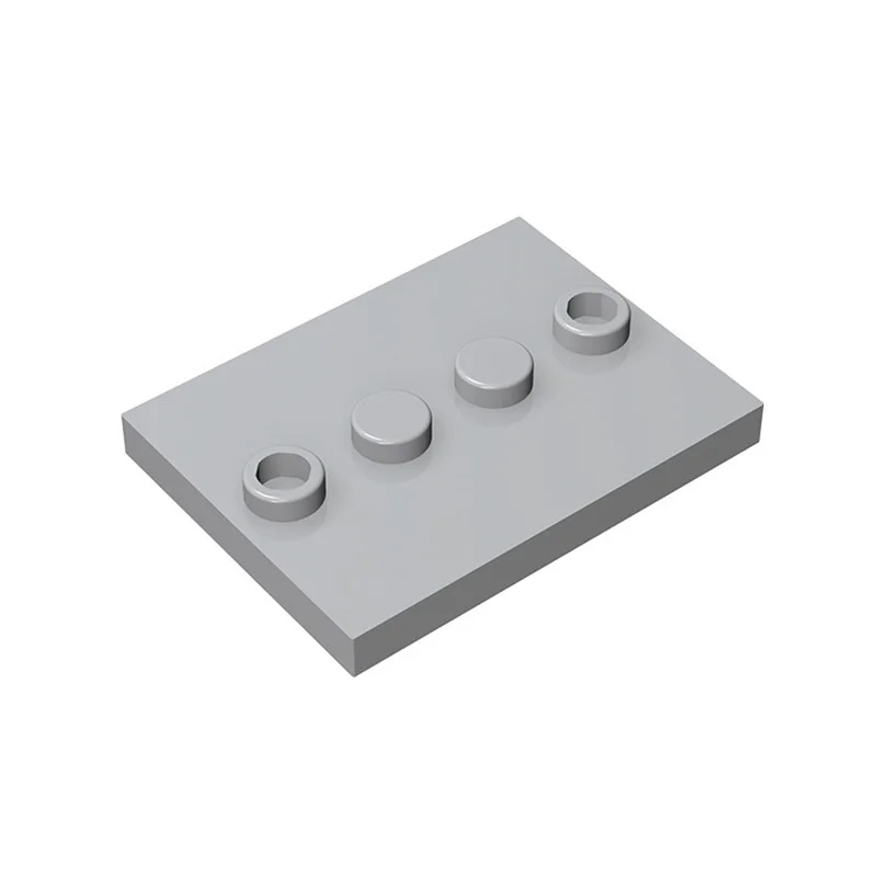 20pcsMOC Parts 88646 Plate Special 3 x 4 with 1 x 4 Center Studs Compatible Bricks DIY Assmble Building Blocks Particle Kid Toy