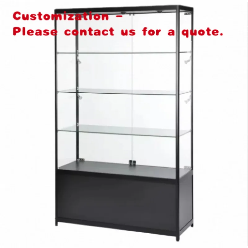 custom.KEWAY Factory Custom 120*45*200cm  High Quality Glass Cabinet Store Display Showcase