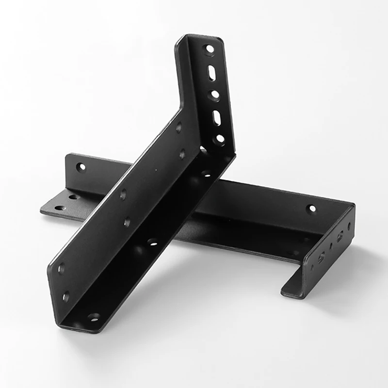 2PCS L-Shaped Heavy-Duty Suspended Bedside Table Bracket  Bathroom Invisible Fixed Support Bracket Suspended TV Cabinet Bracket