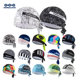 KAMALOCE-UV Protection Cycling Cap para homens, equipe, sublimação completa, MTB Bike Scarf, gato branco dos desenhos animados, chapéu de bicicleta, ciclo Bandana, verão