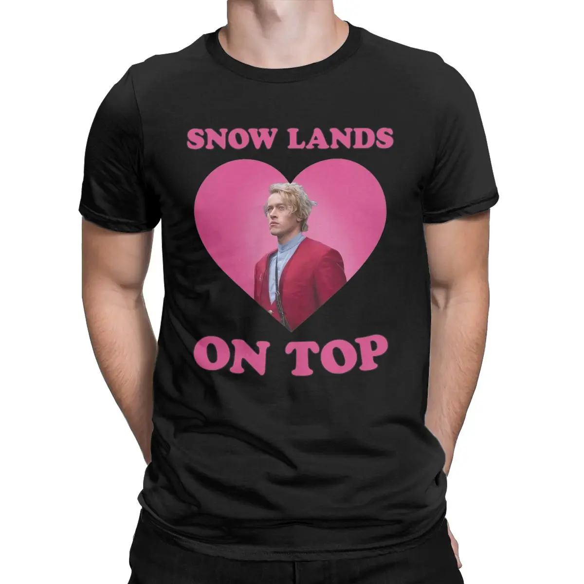 Vintage Coriolanus Snow Tom Blyth T-Shirts for Men O Neck Pure Cotton T Shirt Snow Lands On Top Short Sleeve Tee Shirt Summer