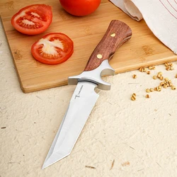 Outdoor Camping Multifunctional Straight Knife High Hardness Outdoor Knife Small Straight Knife Stainless Steel Fruit Knife