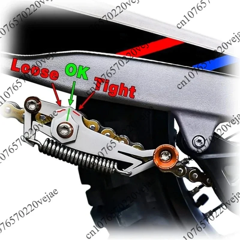 Universal Motorcycle Chain Tensioner Adjuster | Automatic Chain Tightener Slack Adjuster Mod Accessory3 pieces Color Random