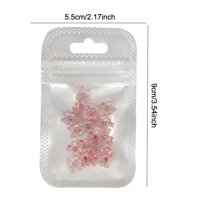 Breloques rondes en strass pour nœud d'ongles, 20 pièces, bijoux en cristal Transparent glacé, ruban en résine de diamant, gemmes pour accessoires d'ongles
