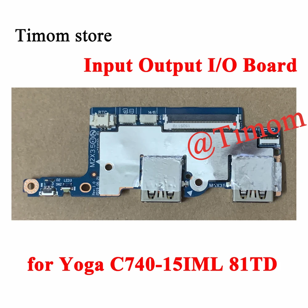 

5C50S24992 Brand New USB Board L 81TD I/O B W/FFC for Lenovo Yoga C740-15IML 81TD Laptop Power Botton USB Board