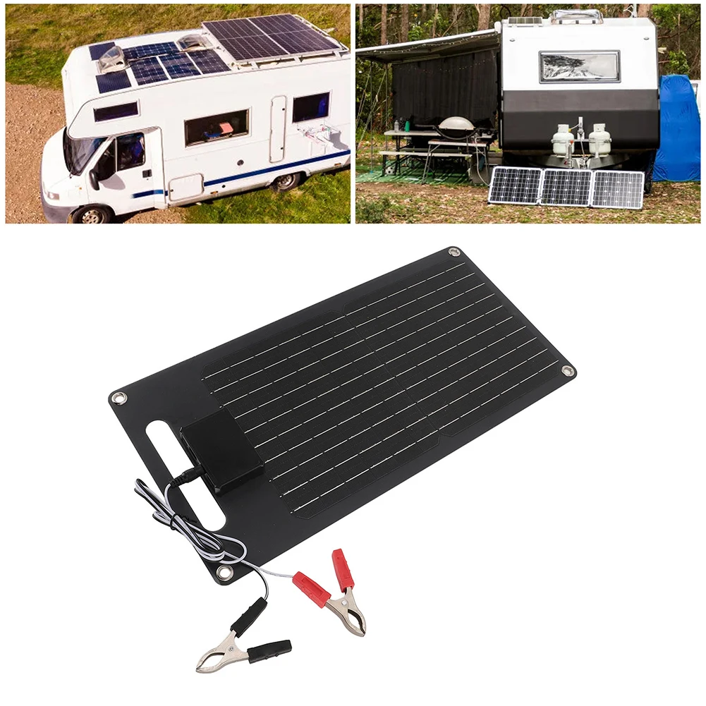 

For Pet Homes Epoxy Resin Coating 40w Solar Panel Home Energy Supply IP65 Waterproof Solar Panel For Camping Use
