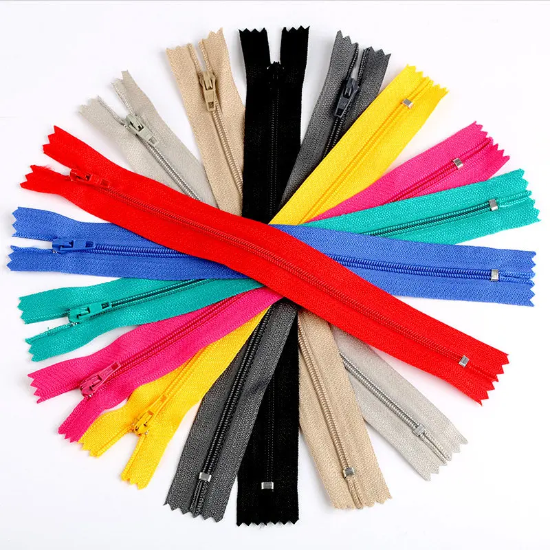 

10 шт. разноцветные 3 # Нейлоновые молнии, для брюк и сумок ручной работы своими руками
