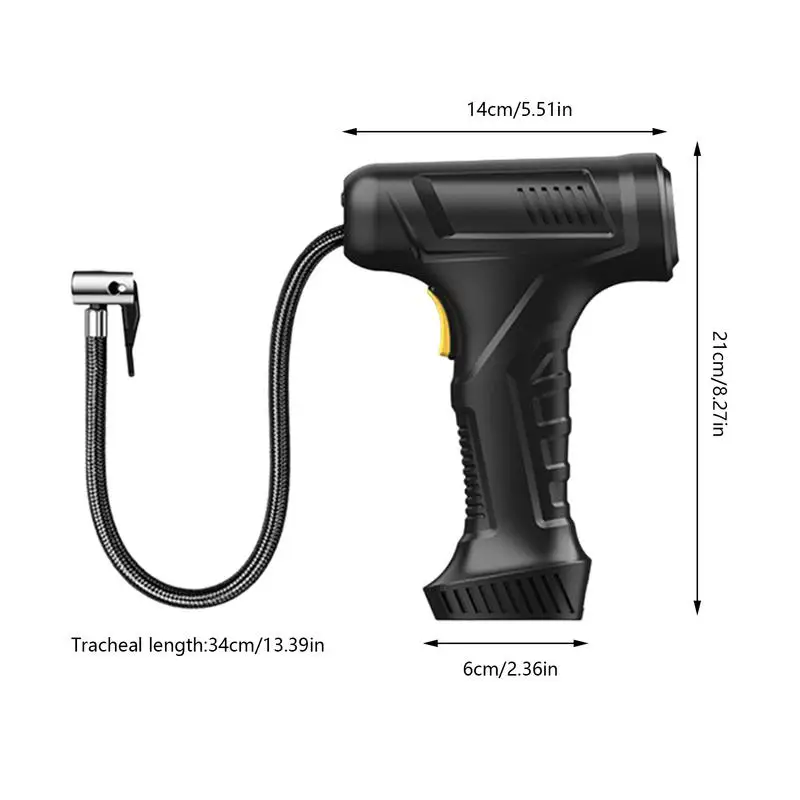 차량용 휴대용 무선 에어 펌프, 충전식 자동 스마트 에어 펌프, 자동 차단 배터리, 자동차 타이어 펌프, 12V