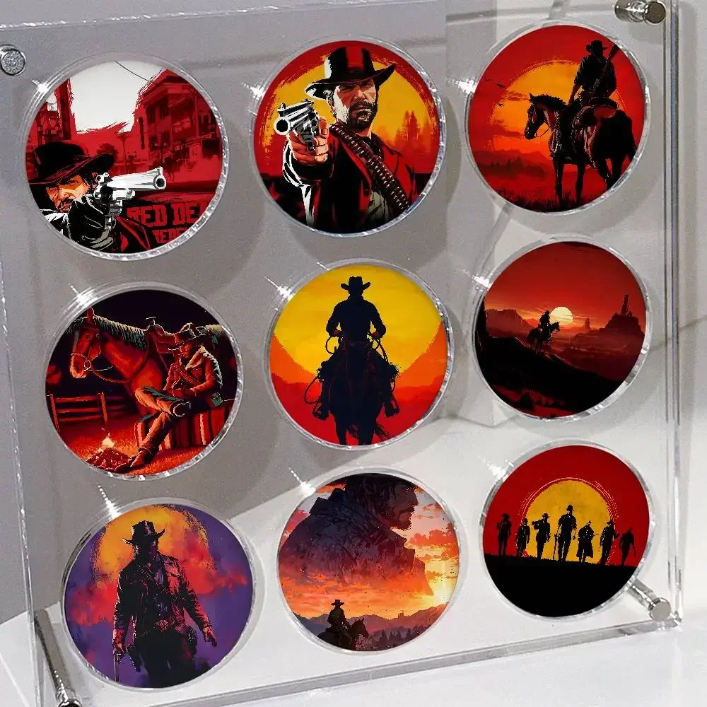 Game Red D-Dead R-Red-emption Badges Button Round Creative Pin Brooch Badge Bag Decor Accessories Fans Collect Friends Gifts