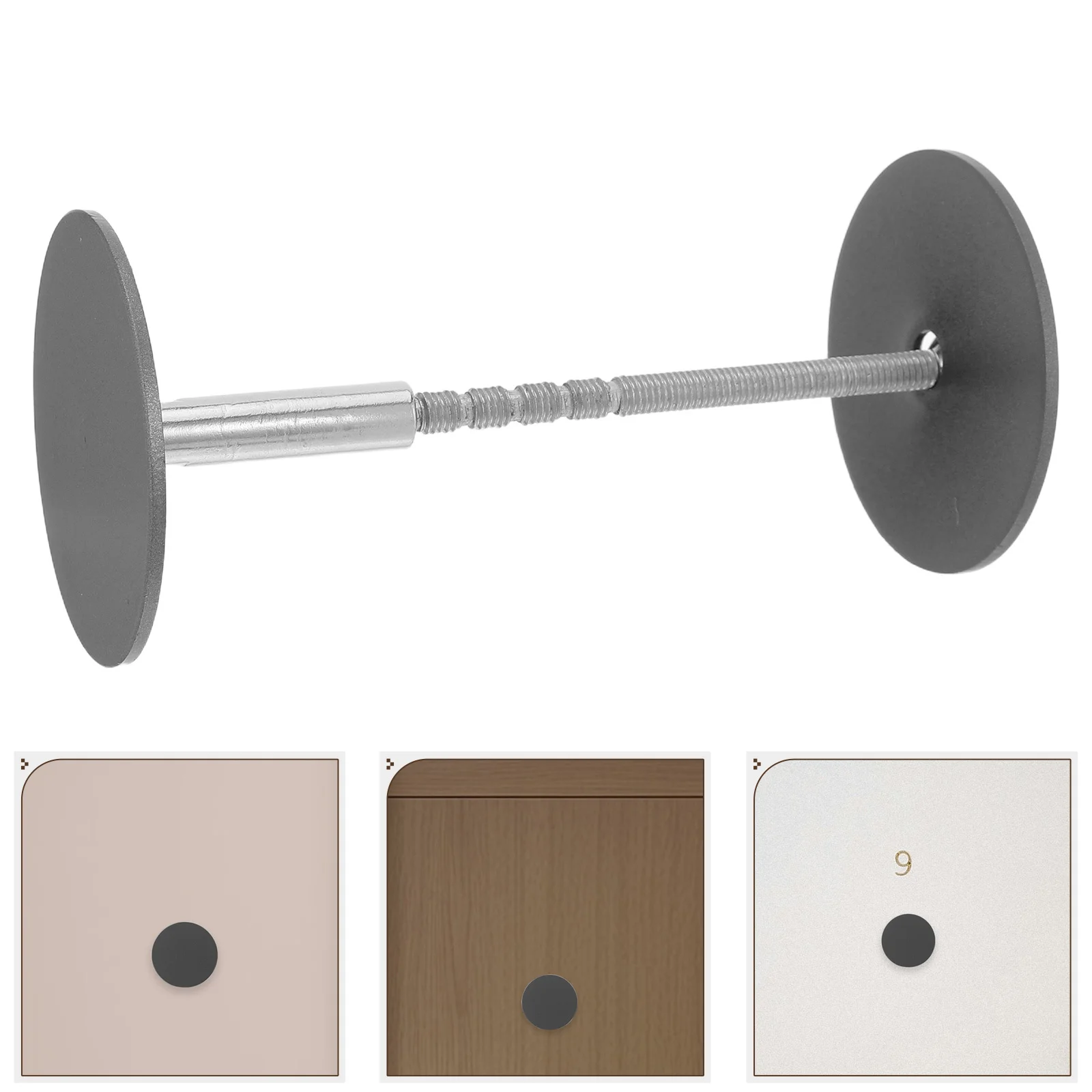 

Door Hole Cover Plate 1.58 to 1.93 Inch Diameter Stainless Steel Deadbolt Hole Filler Round Lock Cover for Wood and Metal Doors