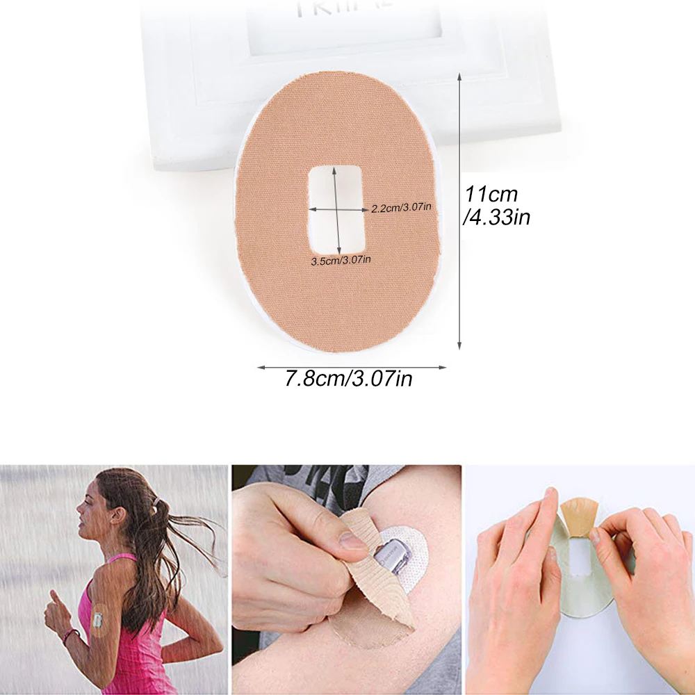 Tcare-スポーツセンサー修理パッチ,防水粘着パッチ,ボディセンサー固定ツール,セットあたり5個