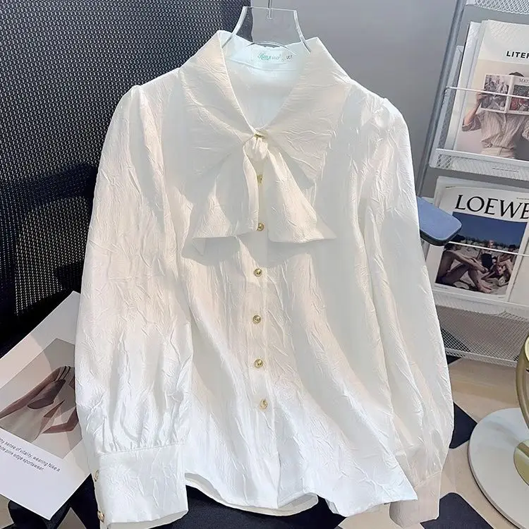 

Длинный свеч irt в стиле ретро, женский весенне-осенний новый дизайн, уникальный привлекательный топ, французский свободный крой, дышащий