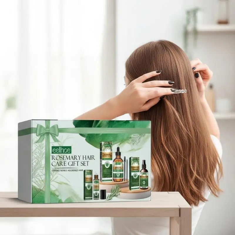 Rosemary Hair Care Gift Set Essential Oil Scalp Treatment Nourishing Thinning Hair Reduce Breakage Sebum Control Natural