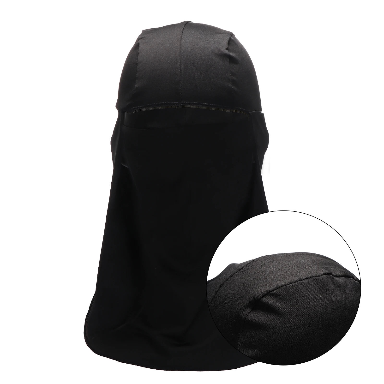 

Silk Fabric Sun Protection Hat Lightweight Outdoor UV-proof Cap for Hiking Fishing Gardening Wide Brim Long Tail