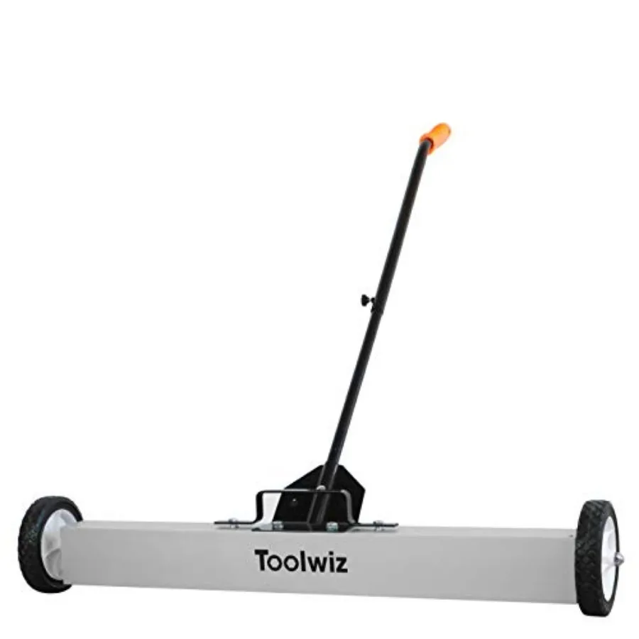 

Toolwiz '' Magnetic Sweeper with Wheels 50 Lbs Capacity Rolling Magnetic Floor Sweeper with Telescoping Holder and Quick Releas