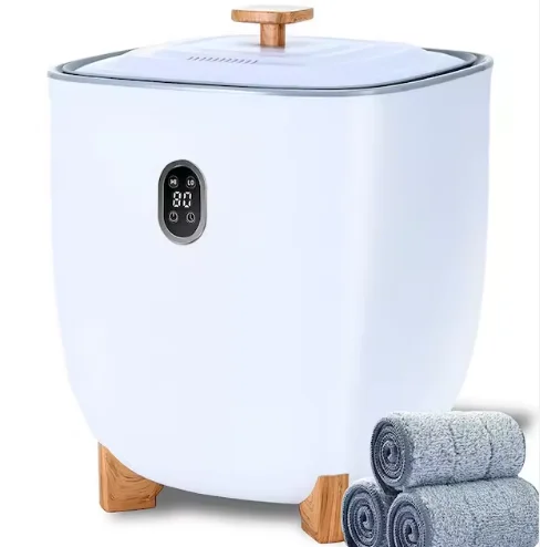 Towel heating bucket with drainage function, stainless steel liner 25L