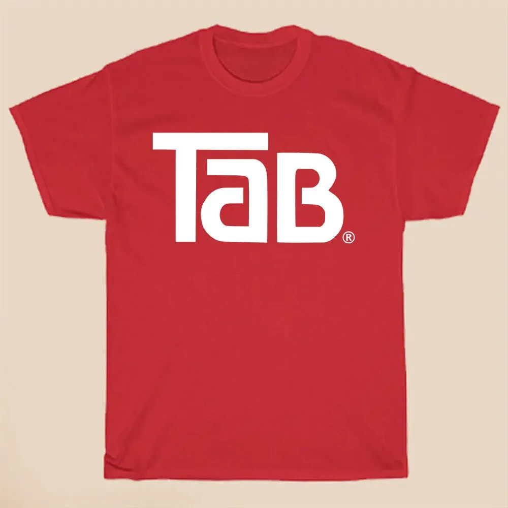 Tab Cola Soft Drink Men's Red T-Shirt Size S-3XL  Tees High Quality 100%Cotton Short Sleeve