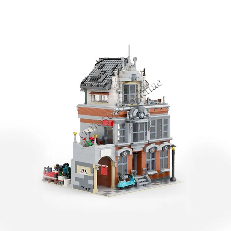2152 pçs medieval de luxo antigo mansão europeia modelo modular arquitetura bloco construção diy educação montagem crianças brinquedos presentes