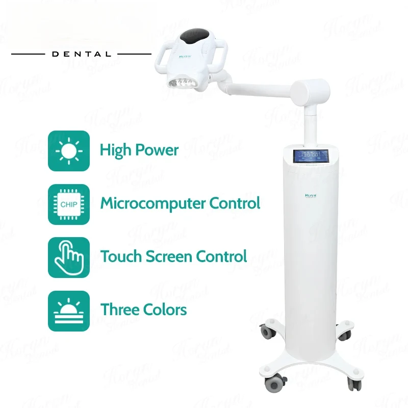80W Lift Type Dental Cold Light Lamp Blue Color Touch Screen  Teeth Whitening Machine Bleaching Accelerator Device LED Light