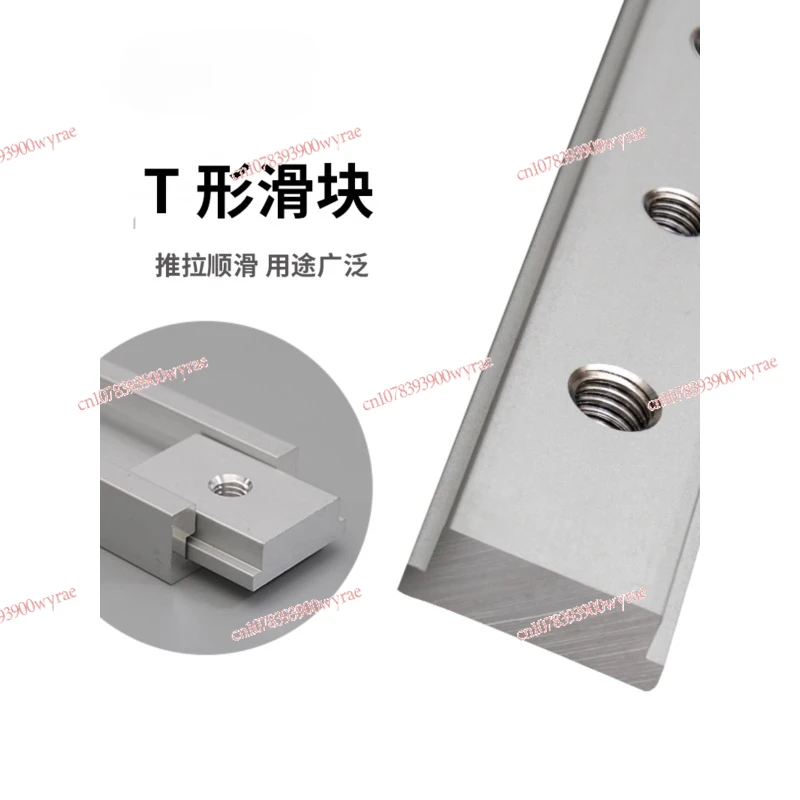 Woodworking platen pressing block T screw slider handle chute special woodworking T block connection modification