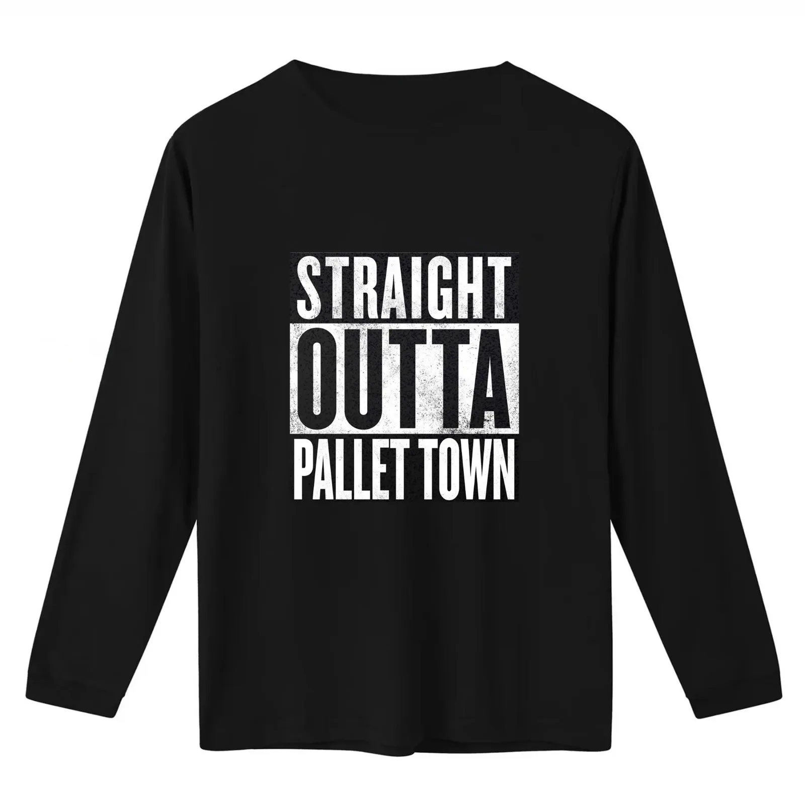 Straight Outta Pallet Town T-Shirt Summer Casual Cotton Tee Oversized Streetwear Tops Vintage Graphic Print Unisex Men Women