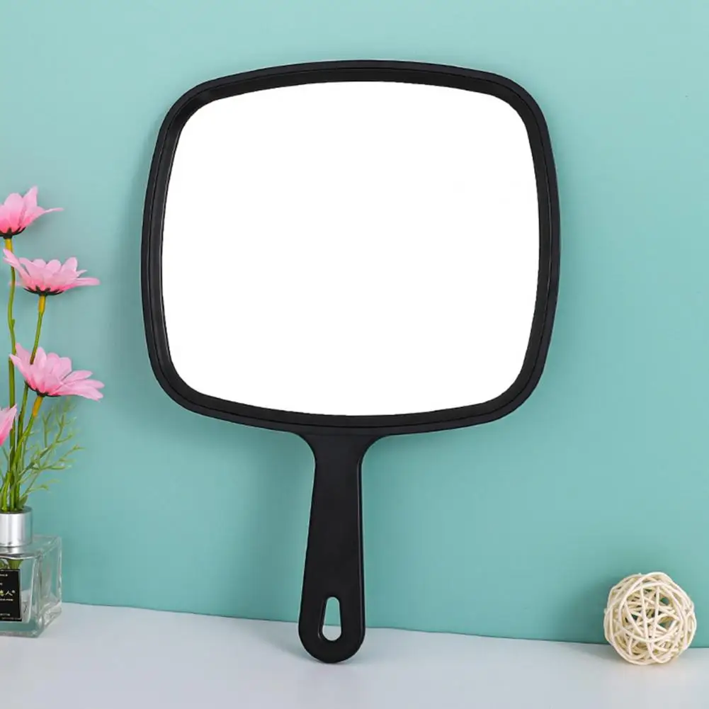 Solid Slim Extra Large Ergonomic Handle Grooming Shaving Travel Makeup Mirror Vanity Mirror Distortion-Free Reflection