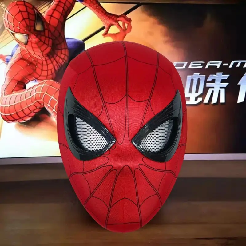2026 Spider-Man Headgear With Movable Eyes Cool Cosplay Accessory Manual Electric Amazing Mask Gift For Festivals Party Display view 6