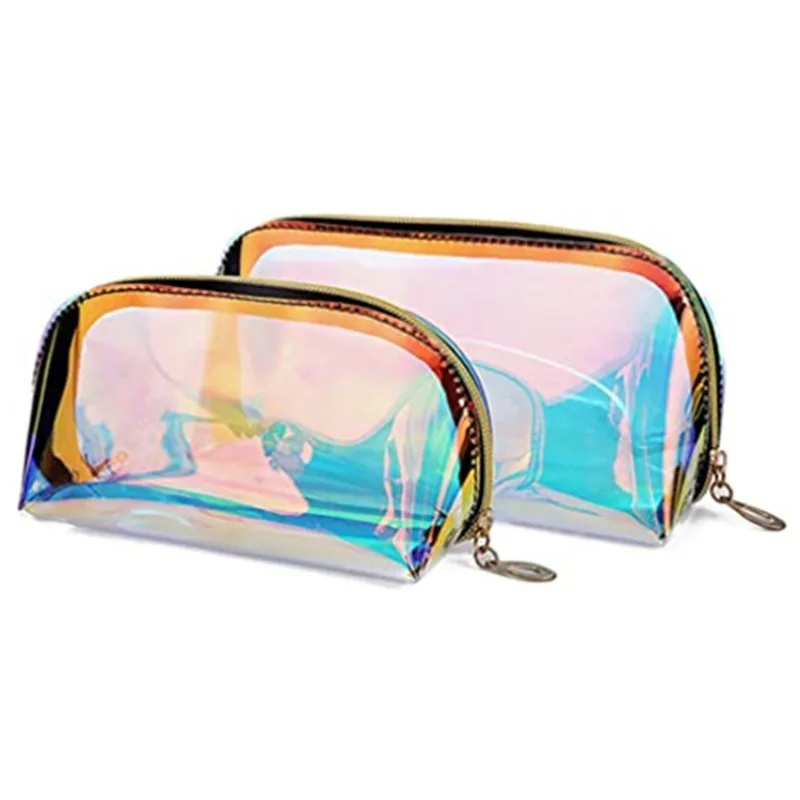 

New Hot-selling Laser TPU Cosmetic Bag Colorful Cosmetics Storage Bag Outdoor Travel Clutch Bag Transparent