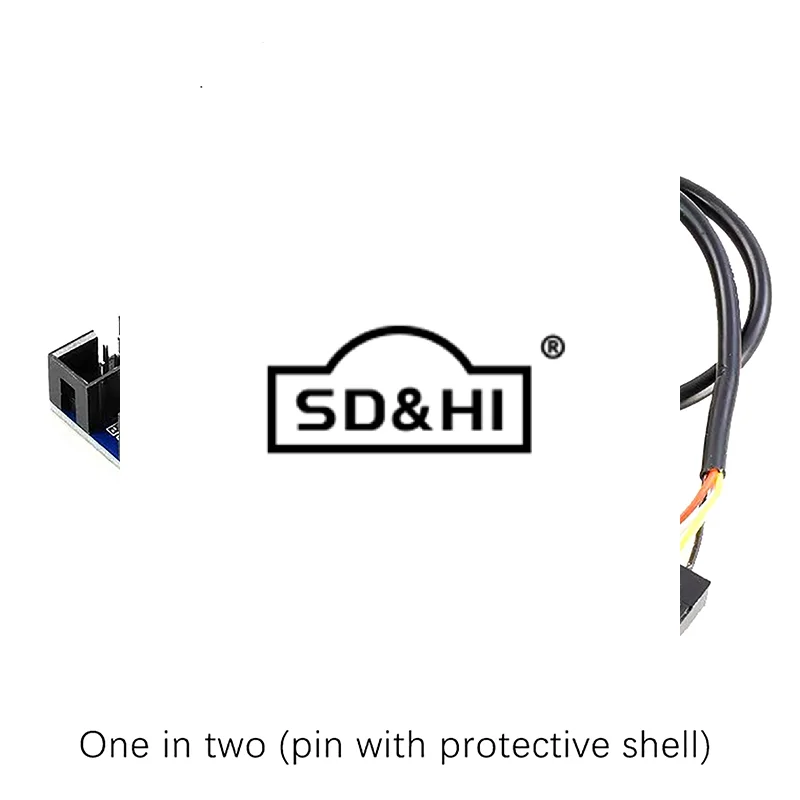 1Pc USB 9 Pin Interface Header Motherboard Extension Splitter 1 To 2 Cable Desktop USB2.0 HUB Connectors Adapter Port