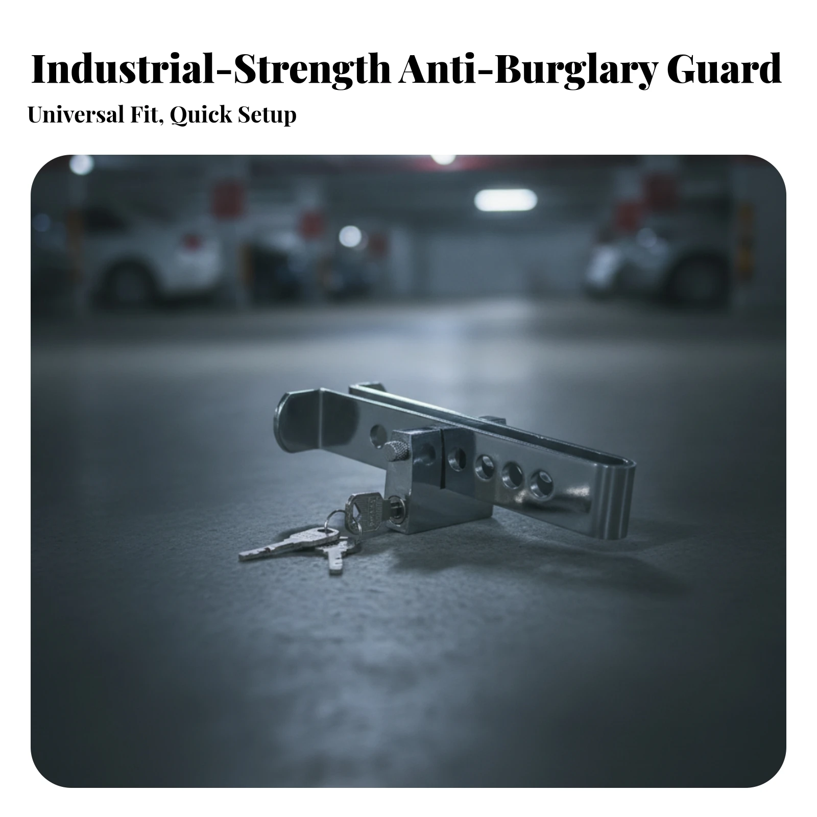 Anti-Theft Pedal Lock Long-Lasting Brake Pedal Lock Easy to Use Rust Resistant for Vehicle Security