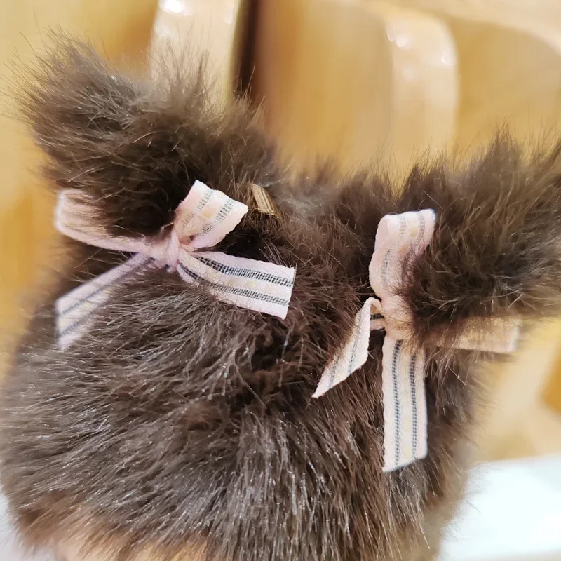 Kawaii Meng Qiqi فستان دمية أفخم قلادة لطيف حقيبة مدرسية اكسسوارات عيد الميلاد هدية للأطفال