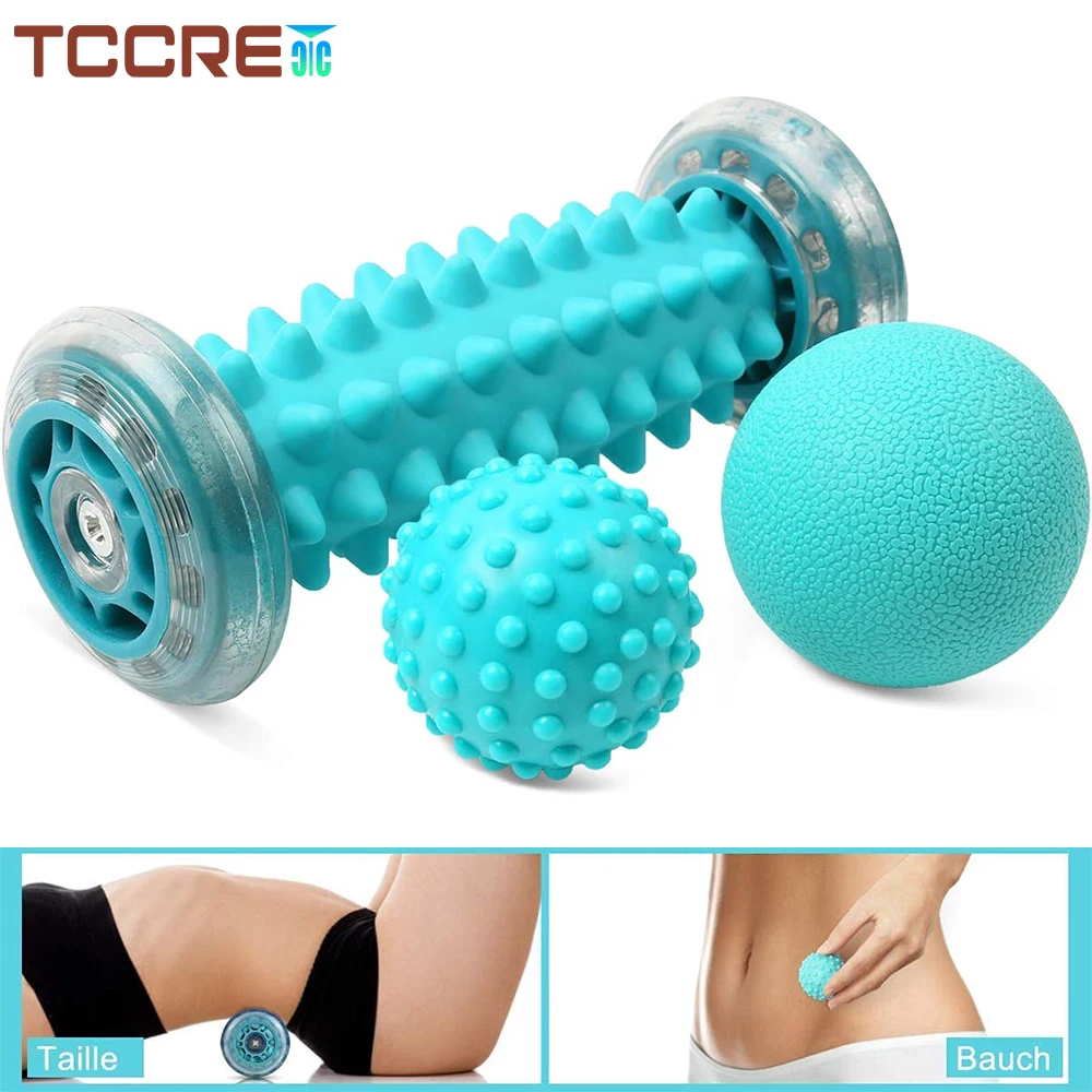 

Foot Massager Foot Massage Roller Muscle Roller & Balls Set, Foot Massage Roller Foot Hedgehog Ball for Relief Muscle Soreness