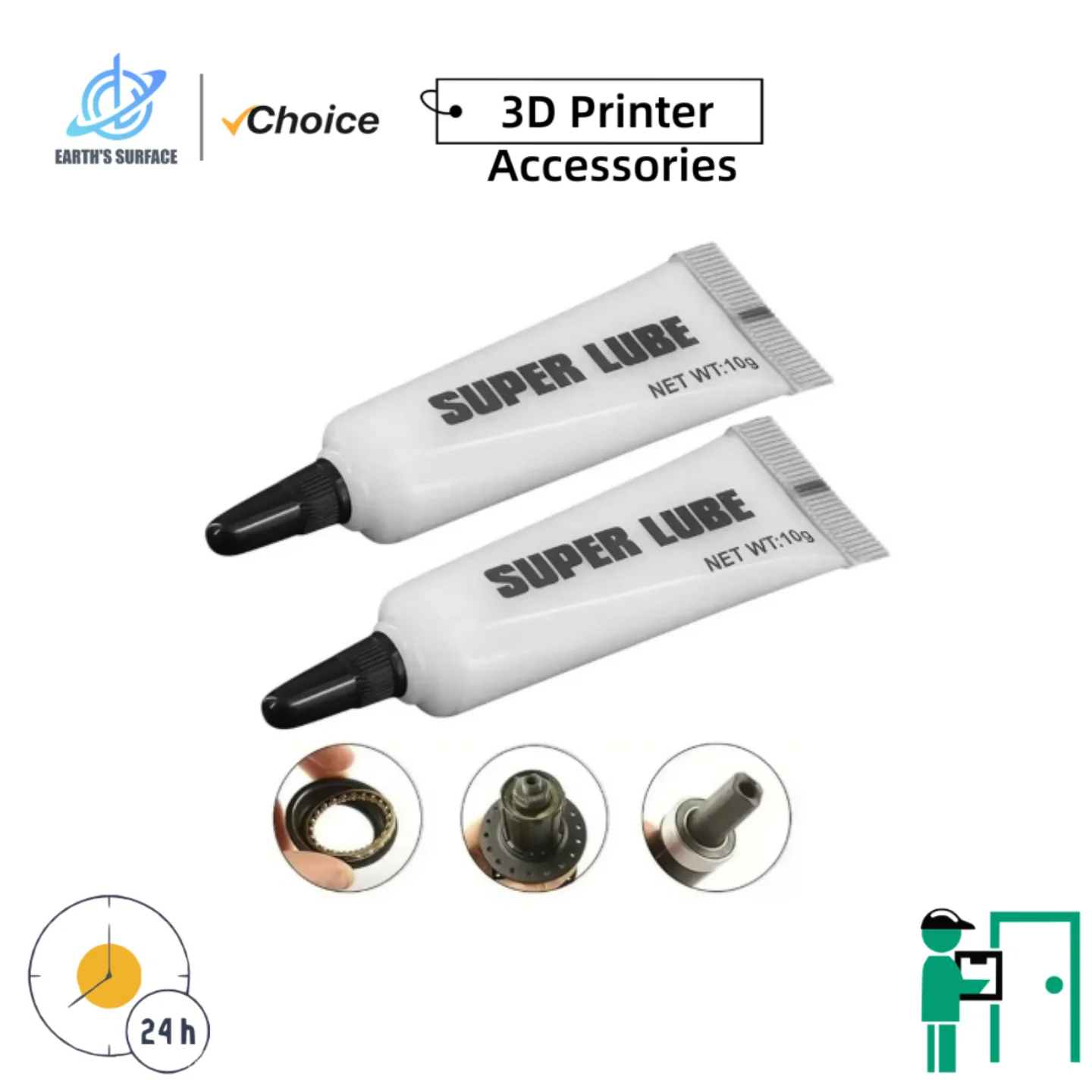 EARTH'S SURFACE  10g 3D Printer Gear Grease Lube For 3d Printer Reduce Noise Good Lubrication Effect Lubricating Oil