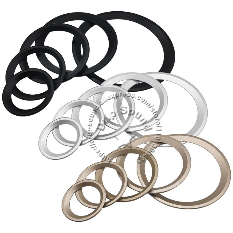 1x Plastic Speaker Trim Ring Grill Bezel For 3"/4"/5"/6.5"/8" Inch Loudspeaker 98mm/122mm/151mm/182mm/224mm Black/Silver/Gold