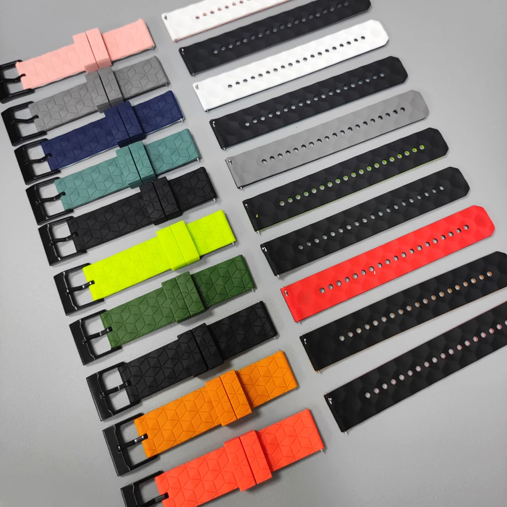 20mm 22mm cinturino in silicone per TicWatch Pro 3 Ultra cinturino GPS/LTE Ticwatch 2021 E3 E2 S2 GTH GTW GTX cinturino sportivo cinturino