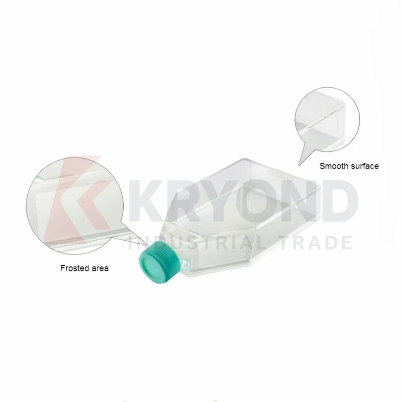 Cell And Tissue Culture Flask Canted Neck 50ml Standard Surface Treated Cell Growth Area 25cm2 Sterilized Packing 10 PK