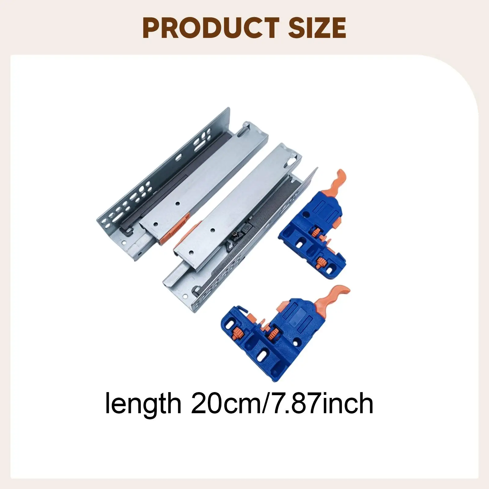 Metal Drawer Glides Silent Guide Set Full Extension Runner for Bedroom and Office Dresser Drawers Metal Drawer Glides Silent Guide Set Full Extension Runner for Bedroom and Office Dresser Drawers