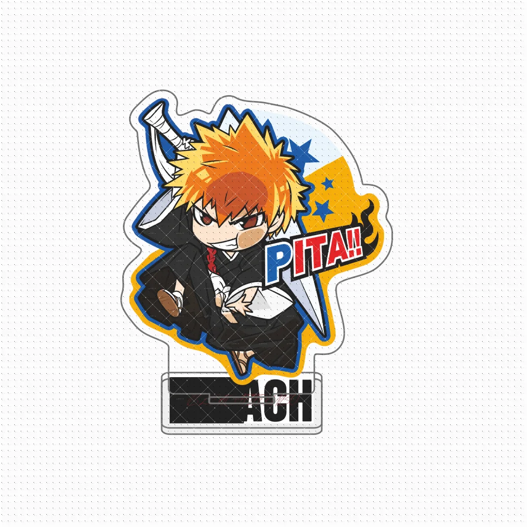 BLEACH PITA Deforme Acrylic Stand Thousand-Year Blood War Anime Figure Kurosaki Ichigo Desktop Ornament Collectible KeychainGift