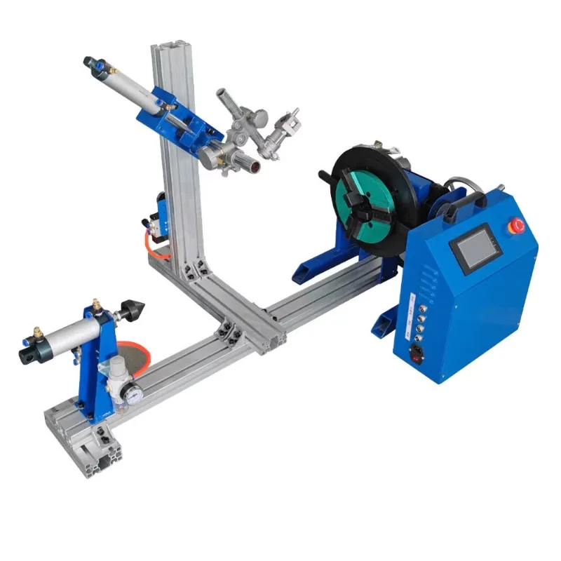 

30kg Combination Double Guide Pneumatic Welding Positioners Automatic Round Seam Pipe Turntable Positioner