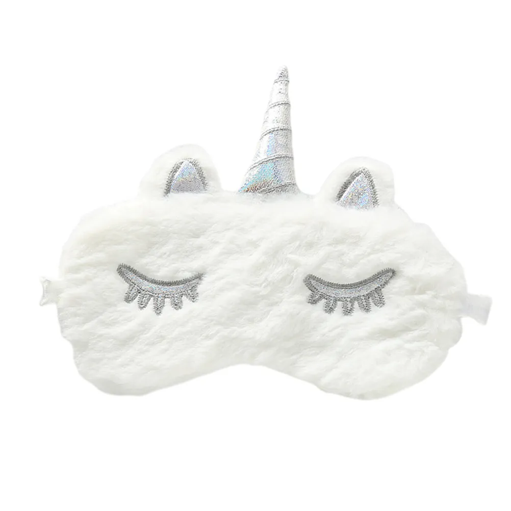 

Horn Sleep Eye Mask for Kids Soft Lightweight Light Blocking Eyeshade for Travel Home Hotel Nap Blindfold Party